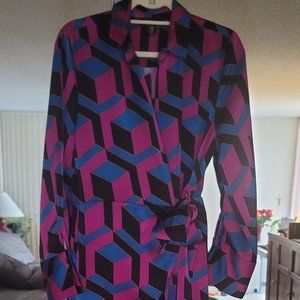 House of Harlow Geometric Print Maxi Dress